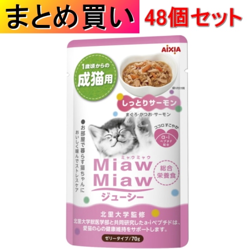 [まとめ買い]【48個セット】MiawMiaw ジューシー しっとりサーモン 70g