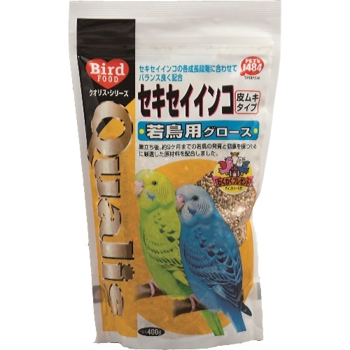 ペッズイシバシ セキセイインコグロース 400g