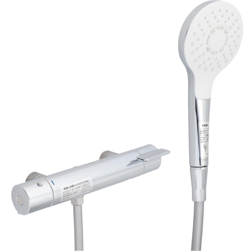 壁付サーモスタット混合水栓 TBV03419J (コンフォートウエーブ1モード、めっき)