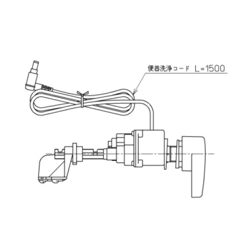 リモコン便器洗浄ユニット TCA353 (ウォシュレット専用・密結便器右ハンドル)