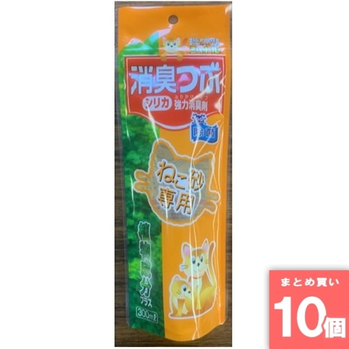 [取寄10][まとめ買い]【10個セット】消臭つぶ シリカ ねこ砂専用 強力消臭剤 300ml [493590426038]