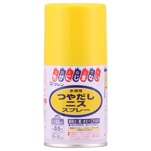 水溶性つやだしニススプレー100ml クリヤー