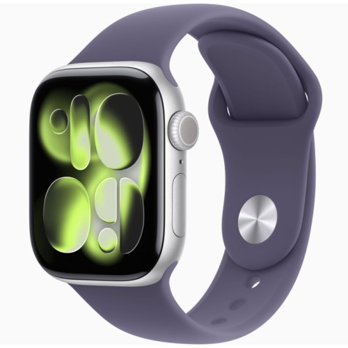 [未使用品]Apple Watch Series 11 GPSモデル 42mm MEU64J/A シルバー・パープルフォグスポーツバンド S/M