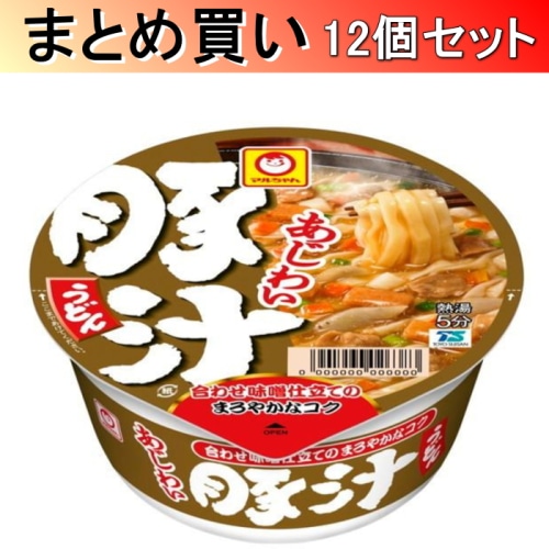 [取寄10][まとめ買い]あじわい豚汁うどん 109g×12個[4901990369305]