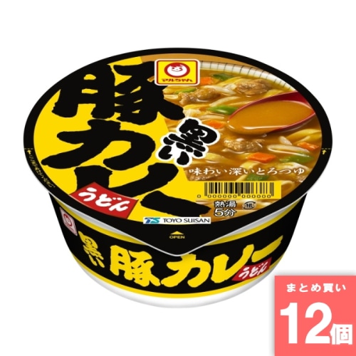 [取寄10][まとめ買い]【12個セット】黒い豚カレーうどん [4901990325189]