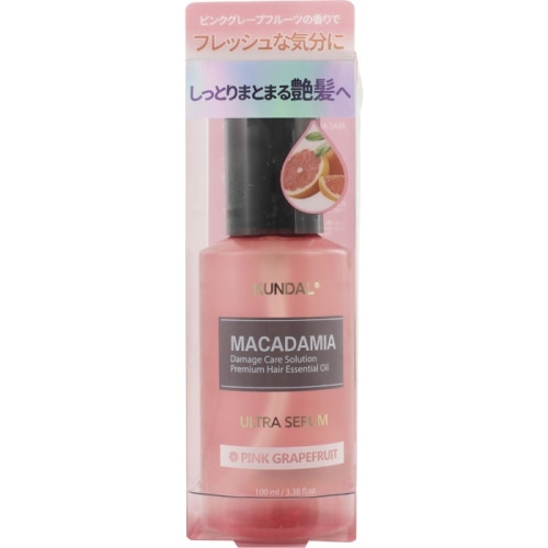 クンダル ウルトラヘアセラム ピンクグレープフルーツ 100mｌ