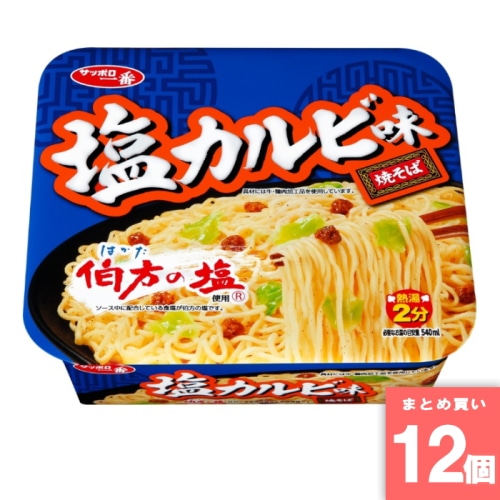 [取寄10][まとめ買い]【12個セット】塩カルビ焼そば [4901734017554]