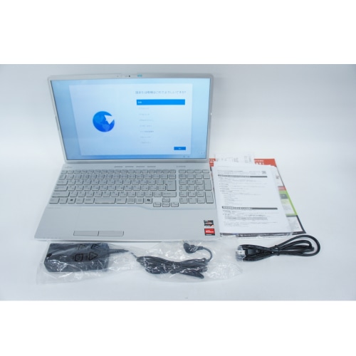 [中古B]FMV LIFEBOOK AH450/JA FMVA450JSA ファインシルバー (OSクリーンインストール、OfficeH＆B2024付属)