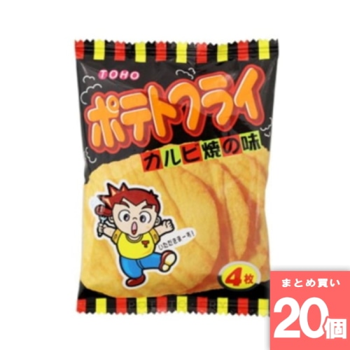 [まとめ買い]【20個セット】東豊製菓 ポテトフライカルビ焼 11g