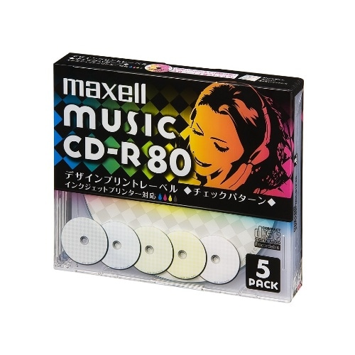 音楽用CDーR CDRA80PMIXS1P5S [5枚入り]