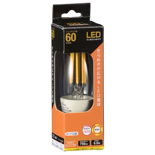 LED電球 E17 C 6W LDC6L-E17 C6 クリア