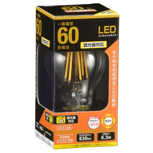 [取寄10]LED電球 A 6W 調光 LDA6L/D C6 クリア [4971275634831]