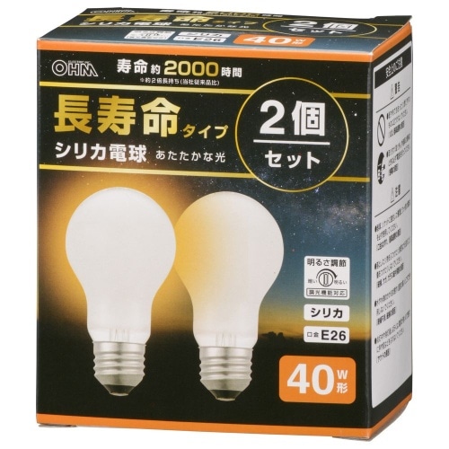 LB-DL5638W-2PN 長寿命シリカ電球40W2P [1個]