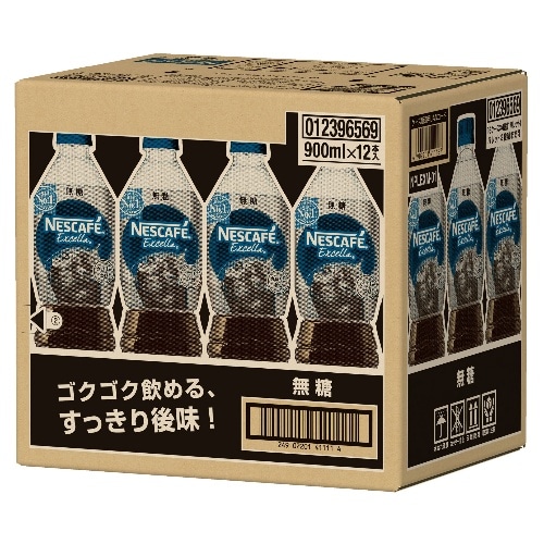 エクセラ 無糖 900ml×12 [1箱]