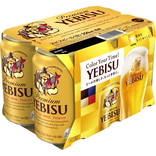 サッポロビール エビスビール 350ml缶６P×4