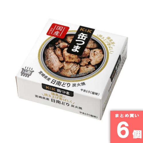 [取寄10][まとめ買い]【6個セット】缶つま 宮崎県産日南どり炭火焼 [4901592931955]
