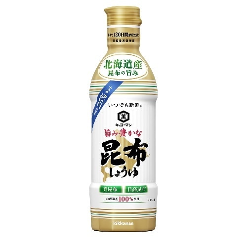 キッコーマン いつでも新鮮昆布しょうゆ 450ml [1本]