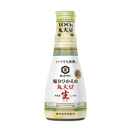 キッコマン塩分ひかえめ丸大豆生しょうゆ200ml [1本]