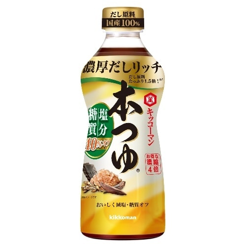 キッコーマン 本つゆ 塩分 糖質オフ 500ml [1本]