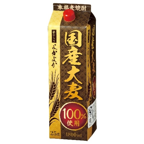 国産大麦100％25°パック1800ml