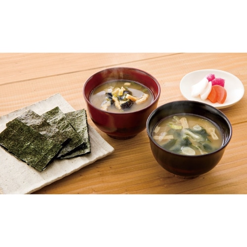 フリーズドライみそ汁＆有明のり セット [直送商品](4221-080)
