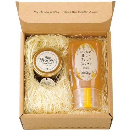 MYHONEY ナッツの蜂蜜漬けとからだに優しいアカシアはちみつのセット [直送商品](4232-019)