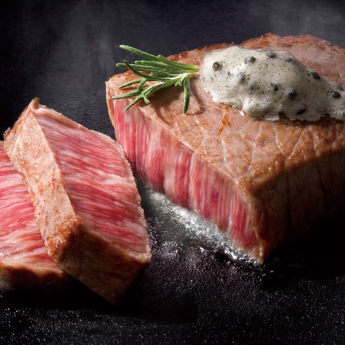 蝶鮫屋 A級グルメ セット(フレッシュキャビア･キャビアバター･モモステーキ) [冷凍][直送商品](4007-048)