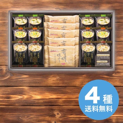 apide フリーズドライみそ汁＆有明味のりセット NF-CO [直送商品](1219-096)