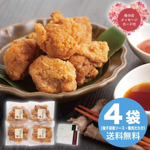 [冷凍][直送商品]母の日 5/8-10お届け 鈴なり村田明彦監修 鶏のから揚げ 2種のソース付き 【配送指定日不可】 (1854-369)