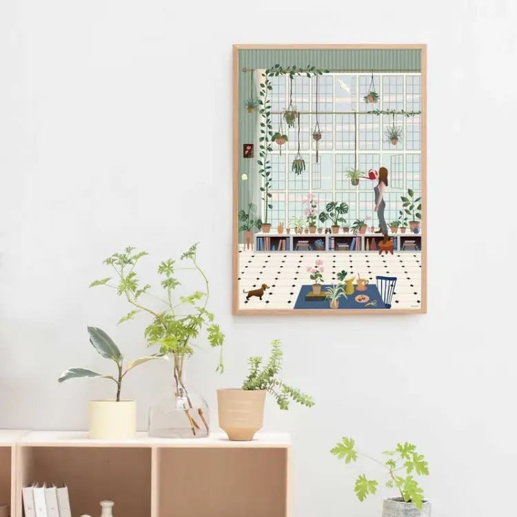 【ViSSEVASSE】インテリアポスター Plant Lover