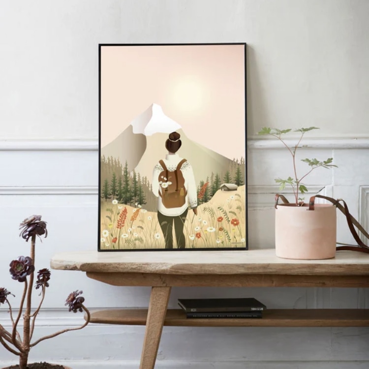 【ViSSEVASSE】インテリアポスター Hike with me