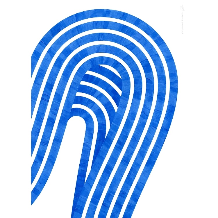 Paper Collective　ENTROPY BLUE 01(50×70cm)
