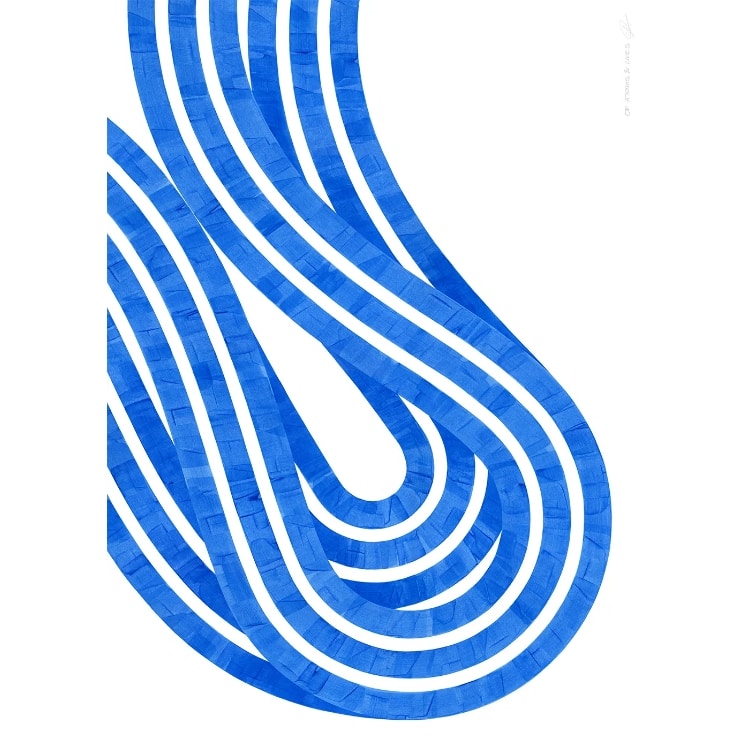 Paper Collective　ENTROPY BLUE 02(50×70cm)